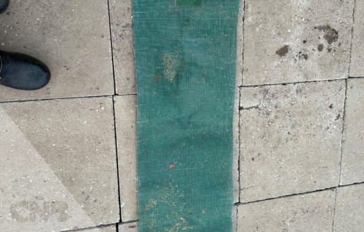 Foto van Bloemenvel/ doek