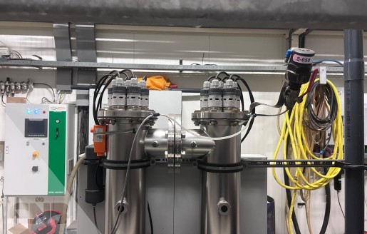 Foto van UV waterontsmettingsinstallatie