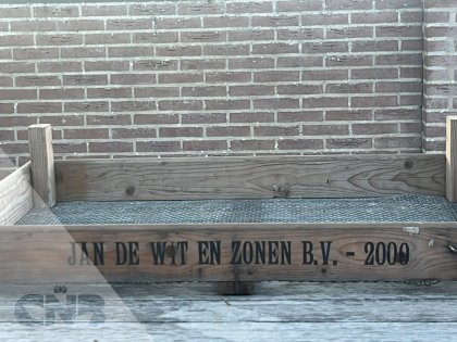 Houten gaasbakken hoge poot
